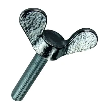 Šroub Šroub křídlatý, M4x25, zinek bílý, 3ks