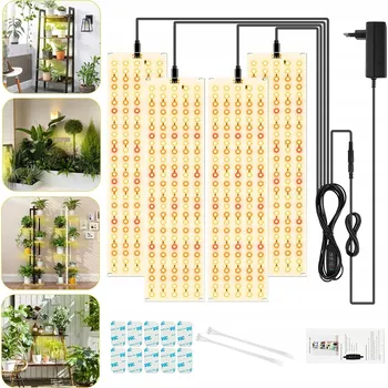 Osvětlení pro růst rostliny Plnospektrální SLUNEČNÍ SVĚTLO LAMPA PRO RŮST PĚSTOVÁNÍ ROSTLIN 30CM 4 KS