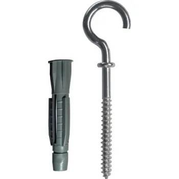 Hmoždinka Hmoždinka uzlovací s lemem + oko otevřené, 6 PE, 3ks