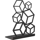 Knižní zarážka kovová 3D kostky černá