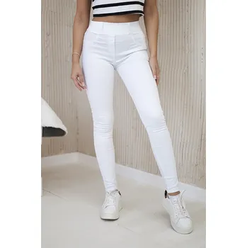 Dámské džíny Kesi Džínové kalhoty Florence tmavé - výprodej Barva: Bílá, Velikost: S