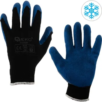 Pracovní rukavice Geko Zimní pracovní rukavice BLUE velikost 8 (12/240)