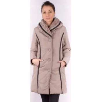 Dámský kabát EMC dámská bunda parka s kapucí Kabát svrchní oděvy velikost L