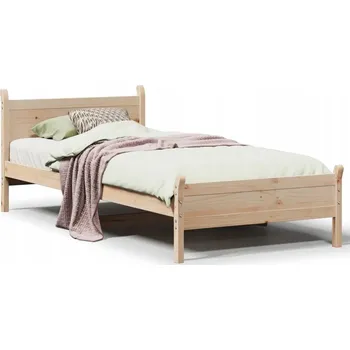 Postel Rám postele z masivního borovicového dřeva 199 x 80 x 72 cm, neošetřený