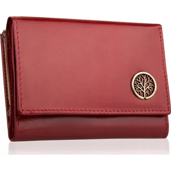 Peněženka Betlewski peněženka z pravé lícové kůže červená BPD-BF-14 - dámská