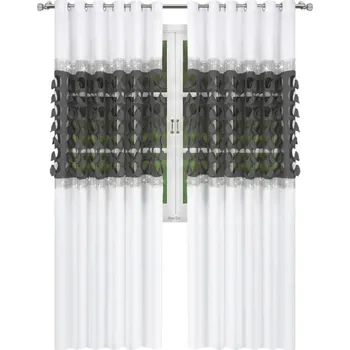 Závěs Fliying Dekorační závěs Amálie 145x250 cm-bílá/šedá (cena za 1 kus)