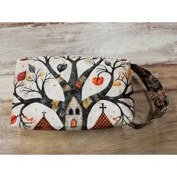 Kosmetická taštička digitální tisk (bavlna) - 22 x 12 x 8 cm - domek ve stromě