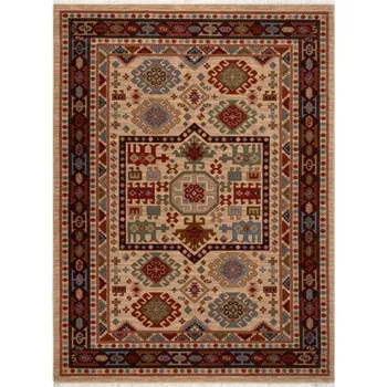 Koberec Koberec KESHAN, třásně 6668/53555 béžový / bordó