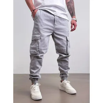 Pánské džíny 2Y Premium Šedé jogger fit džíny VELOCITY Velikost: 36