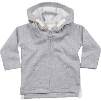 Chlapecká mikina BZ32 mikina s kapucí dětská heather grey melange 12-18