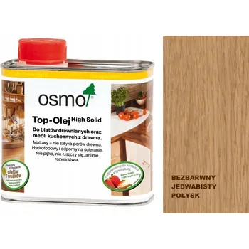 Olej na dřevo ŠPIČKOVÝ OLEJ NA KUCHYŇSKÉ DESKY 0,5 L BEZBARVÝ POLOMAT