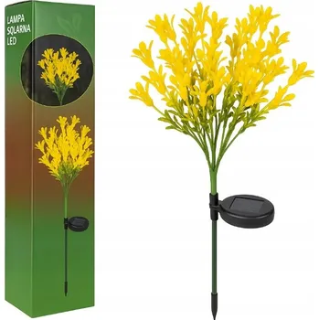 Venkovní osvětlení SOLÁRNÍ LAMPA ZAPICHOVACÍ ŽLUTÝ KVĚT LEVANDULE LED SVĚTLO ZAPICHOVACÍ SOLÁRNÍ ŘEPKA