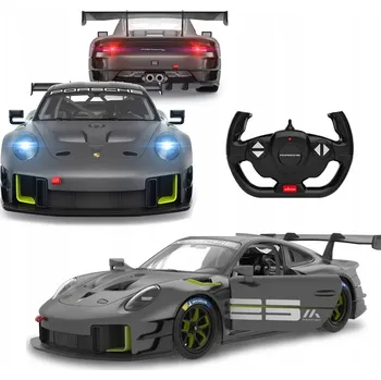 RC model auta Dálkově ovládané auto Rastar Porsche 911 GT2 RS černé 1:14 LED