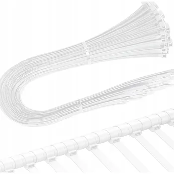 Stahovací páska 100x STAHovací PÁSKY KABELOVÉ ZIP PÁSKY STAHOVACÍ PÁSKY ODOLNÉ PEVNÉ 9 x 1350 BÍLÉ