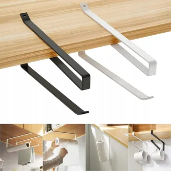 Držák kuchyňských utěrek 2X SAMOLEPICÍ KUCHYŇSKÝ DRŽÁK NA PAPÍROVÉ UTĚRKY POD SKŘÍŇKU NEBO NA PRACOVNÍ DESKU