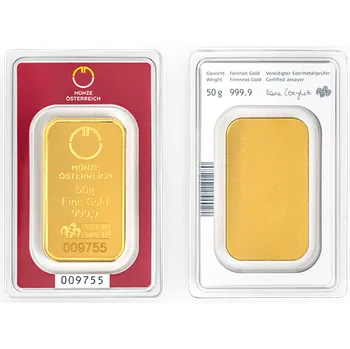 Münze Österreich AG Zlatý slitek 50 g