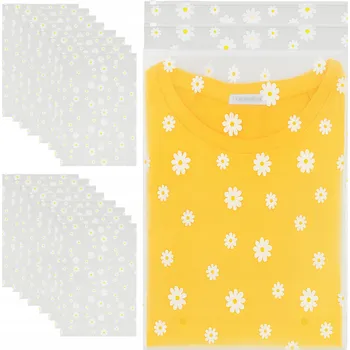 Sáček na potraviny Strunový sáček se zipem 40x30cm 20 ks - Sáček s motivem sedmikrásek