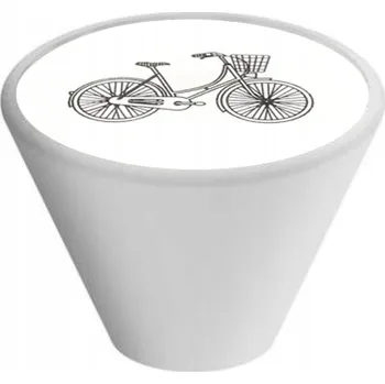 Obraz NÁBYTEKOVÁ ÚCHYTKA GD09 DŘEVĚNÁ BÍLÁ KOLO V35