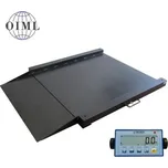 Nájezdová podlahová váha LESAK 4TU1010L-DFWL, 300kg/100g, 1000x1000mm, lak