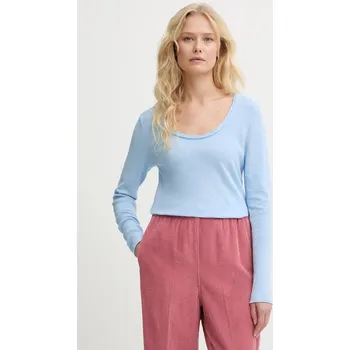 Pánské tričko Bavlněné tričko s dlouhým rukávem American Vintage SON02HG modrá 05X, vel. M