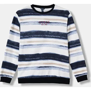 Chlapecká mikina Dětská bavlněná mikina Guess L6RQ11.KA6R4.PPY2 bílá 00X, vel. 147-157