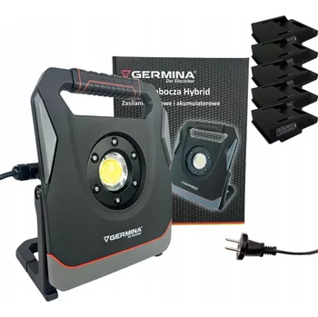 Přenosný LED reflektor s akumulátorem 65W 7000lm HYBRID GERMINA