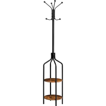 Věšák Předsíňový věšák Vasagle Baty černý/hnědý