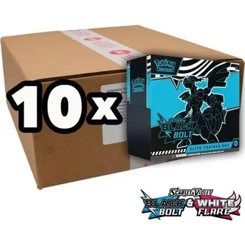 Sběratelská karetní hra 10x Elite Trainer Box Black Bolt sealed case