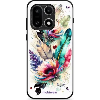 Pouzdro na mobilní telefon Lesklý kryt Mobiwear Glossy - OnePlus 15 - G017G Pírka a květy (Prémiové lesklé pouzdro, obal, kryt Mobiwear Glossy na mobil OnePlus 15 - G017G Pírka a květy, materiál Plast + TPU silikon - krytí po všech stranách, neošoupatelný potisk, tenké provedení,)