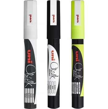 Křídový popisovač PWE-3MS - Uni - černý