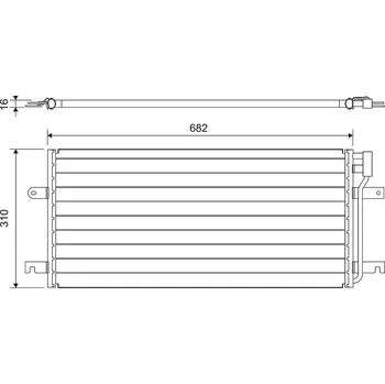 Výparník klimatizace Kondenzátor, klimatizace VALEO 814029