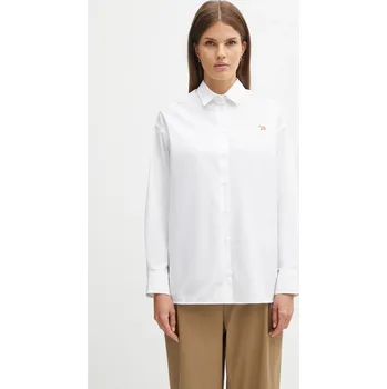 Dámská košile Bavlněná košile Maison Kitsuné Baby Fox Casual, 36, bílá, 00X