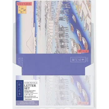 Obálka Taccia dopisní sada Ukiyo-e Hiroshige, lodě