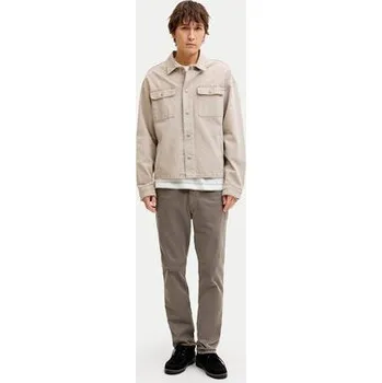 Pánské kalhoty Jack & Jones Kalhoty z materiálu Clark Finn 12293328 Hnědá Regular Fit 36_32