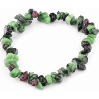 Náramek Rubín v zoisitu - sekaný