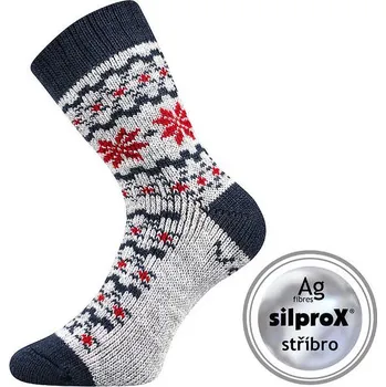 Oblečení a móda VOXX Ponožky silné zimní TRONDELAG s ionty stříbra SVĚTLE ŠEDÉ MELÉ 39-42 117193