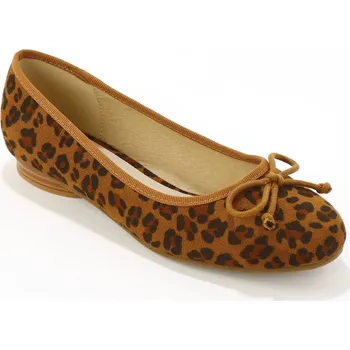 Dámské baleríny Ploché baleríny s leopardím vzorem béžová/černá 40