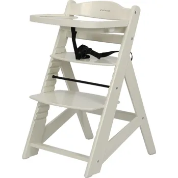 ATMOWOOD Dřevěná jídelní židlička bílá