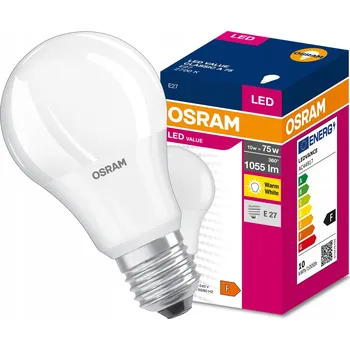 Žárovka LED žárovka E27 VALUE CLASSIC A 75 FR 10W 2700K teplá barva 1055 lm OSRAM