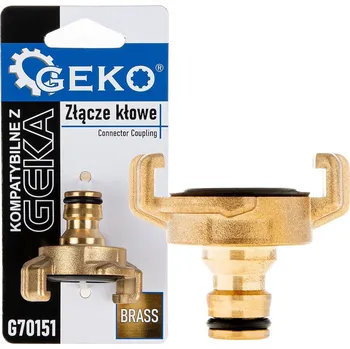 Příslušenství k čerpadlu Geko Mosazný spojovací kus kompatibilní s GEKA s přípojkou (10/80)