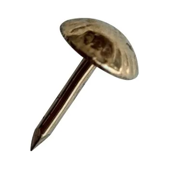 Hřebík Čalounický hřeb ražený- vroubkovaný 8 mm, mosaz, 50ks