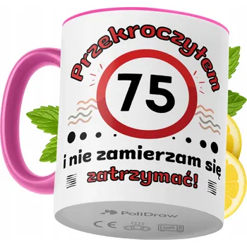 Hrnek Polidraw Hrnek Polidraw Narozeniny75 keramika 330 ml