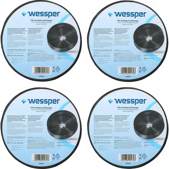 Příslušenství pro digestoř 4x Uhlíkový filtr Wessper pro digestoře AKPO Wk4 Wk5 Wk6 Wk9 Wk10 Wk12 Soft