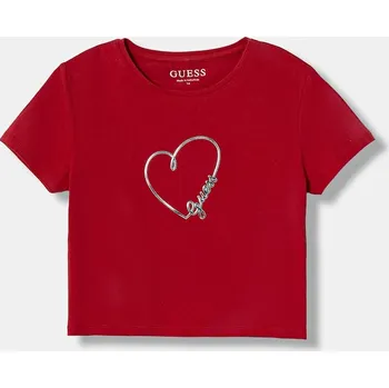 Oblečení a móda Dětské tričko Guess J6RI06.K6YW4.PPY2 červená 33X, vel. 136-146