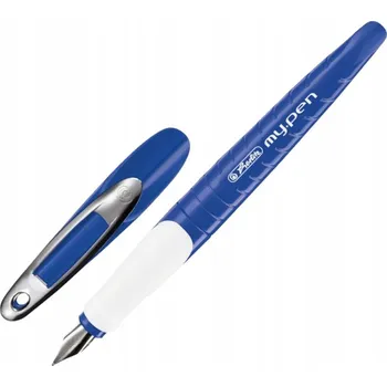 Plnicí pero Herlitz My.Pen na bombičky pro praváky, modro-bílé