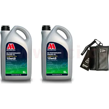 Motorový olej MILLERS OILS EE Performance 10w40 (sada 5 l + 5 l + peněženka)