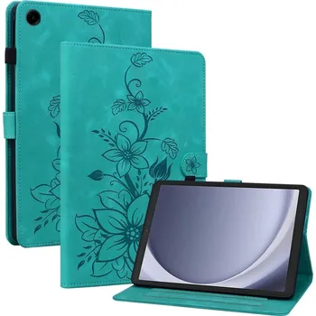 Pouzdro na tablet VSECHNONAMOBIL 131422 ART LILY Zaklápěcí pouzdro pro Samsung Galaxy Tab A11 zelené
