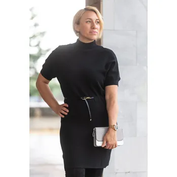 Dámské šaty Z.Style Svetrové šaty TIMEA Barva: Černá, Velikost: UNI: S-L