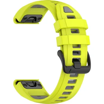 VSECHNONAMOBIL 131641 SPORTY QUICK FIT Vyměnitelný silikonový řemínek Garmin - šířka 20mm žlutý