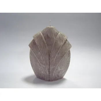 Svíčka Svíčka vonná z palmového vosku - pupen - 14,5 cm - sv.hnědá Vůně: vánoční vanilka